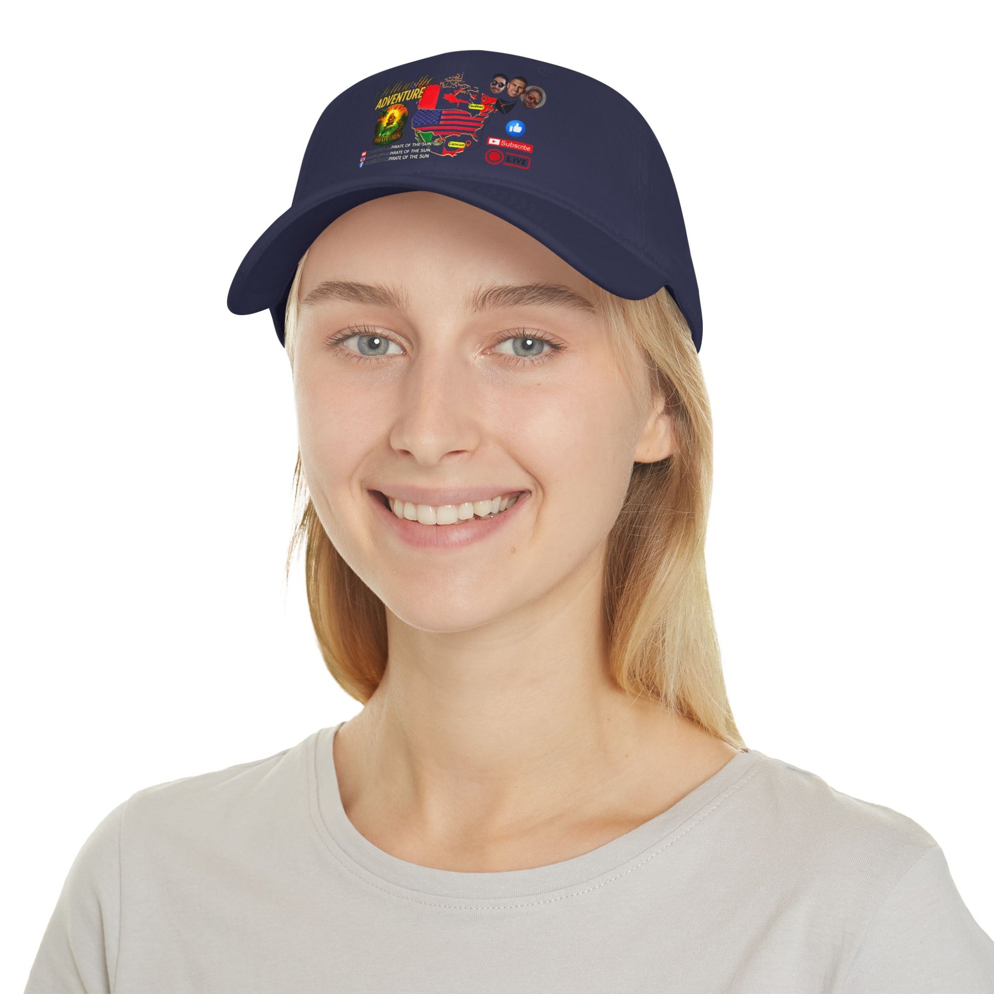 Adventure-Themed Low Profile Baseball Cap, Casual Cap, Travel Hat, Unisex Cap, Trendy Baseball Hat, Gift for Adventurers