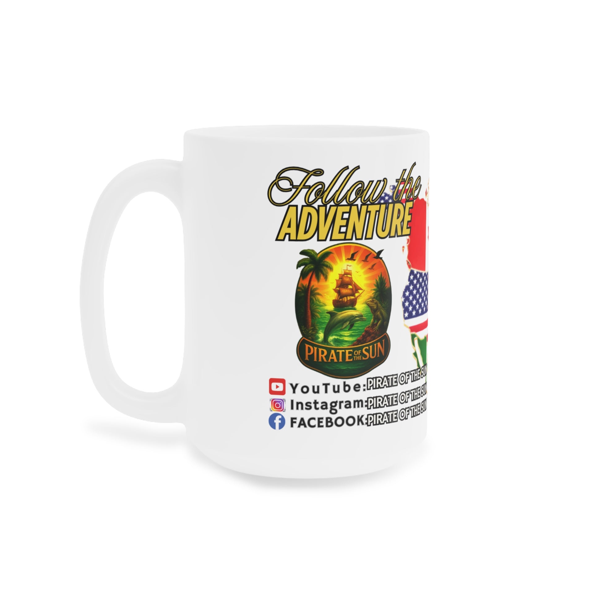 Colorful Adventure Ceramic Mug - Travel Lovers Gift, Coffee Lover Mug, Fun Souvenir Cup, Unique Drinkware for Any Occasion