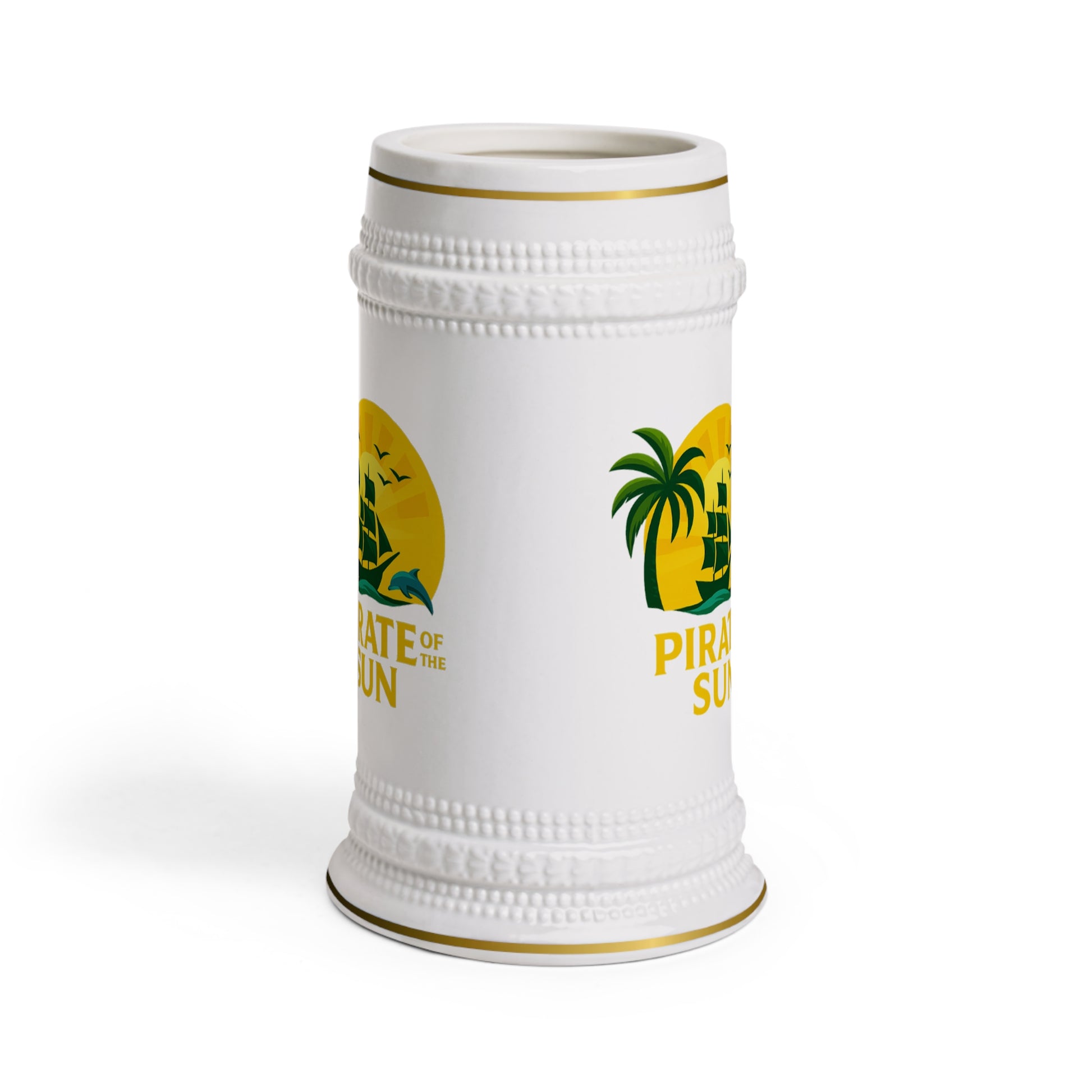 Pirate Themed Stein Mug - Perfect for Parties, Gifts, Collectibles, or Summer Celebrations, Nautical Drinkware, Unique Decor