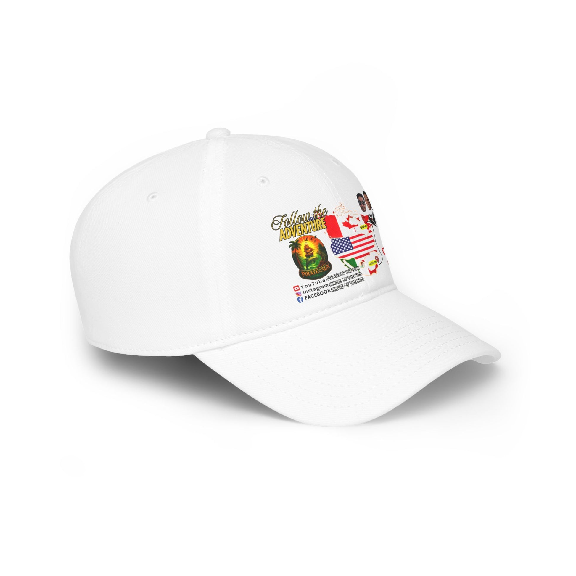 Adventure-Themed Low Profile Baseball Cap, Casual Cap, Travel Hat, Unisex Cap, Trendy Baseball Hat, Gift for Adventurers