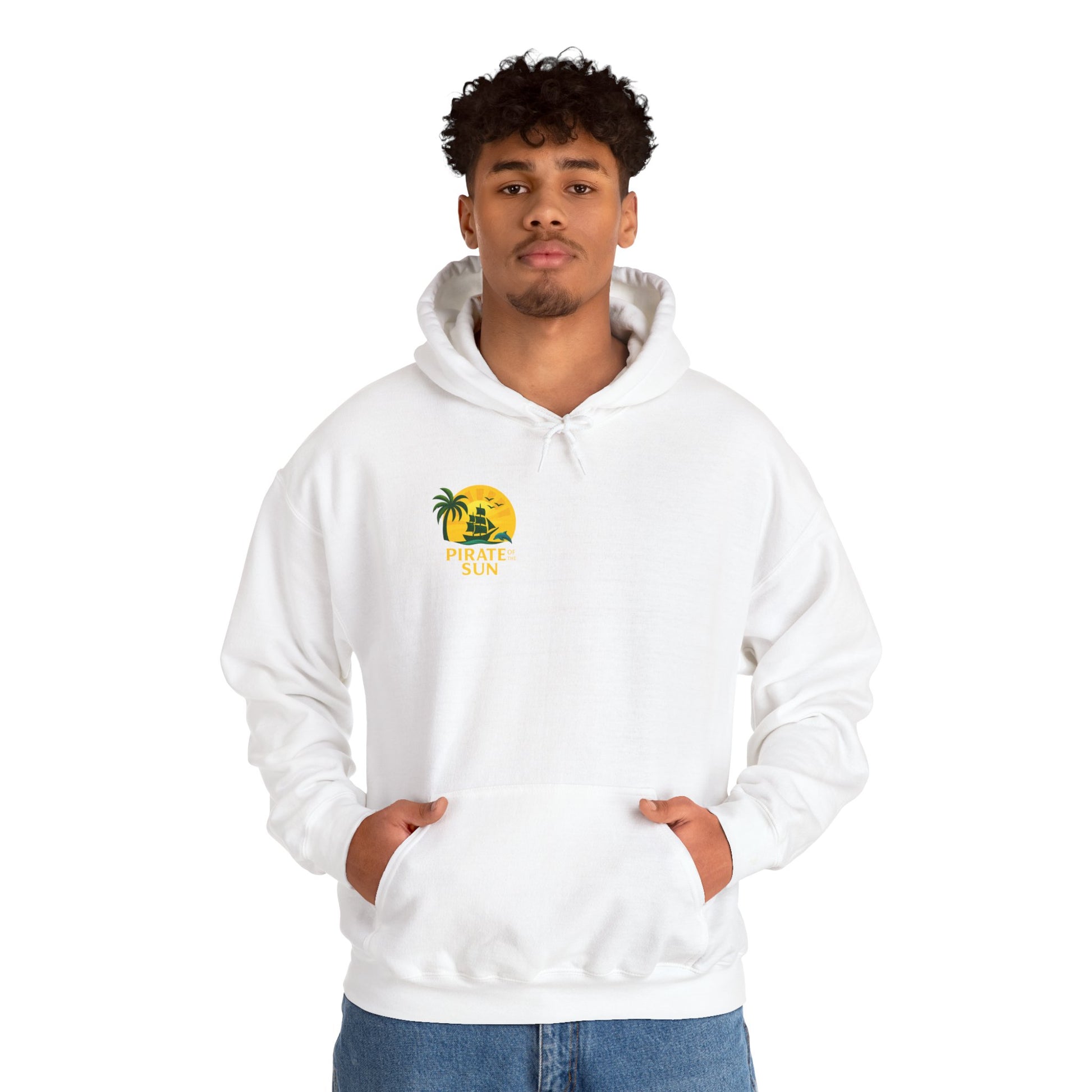 Tropical Pirate Hoodie - Adventure Ready Swimwear Gift, Summer Travel Apparel, Beach Party Fashion, Ocean Themed Sweatshirt