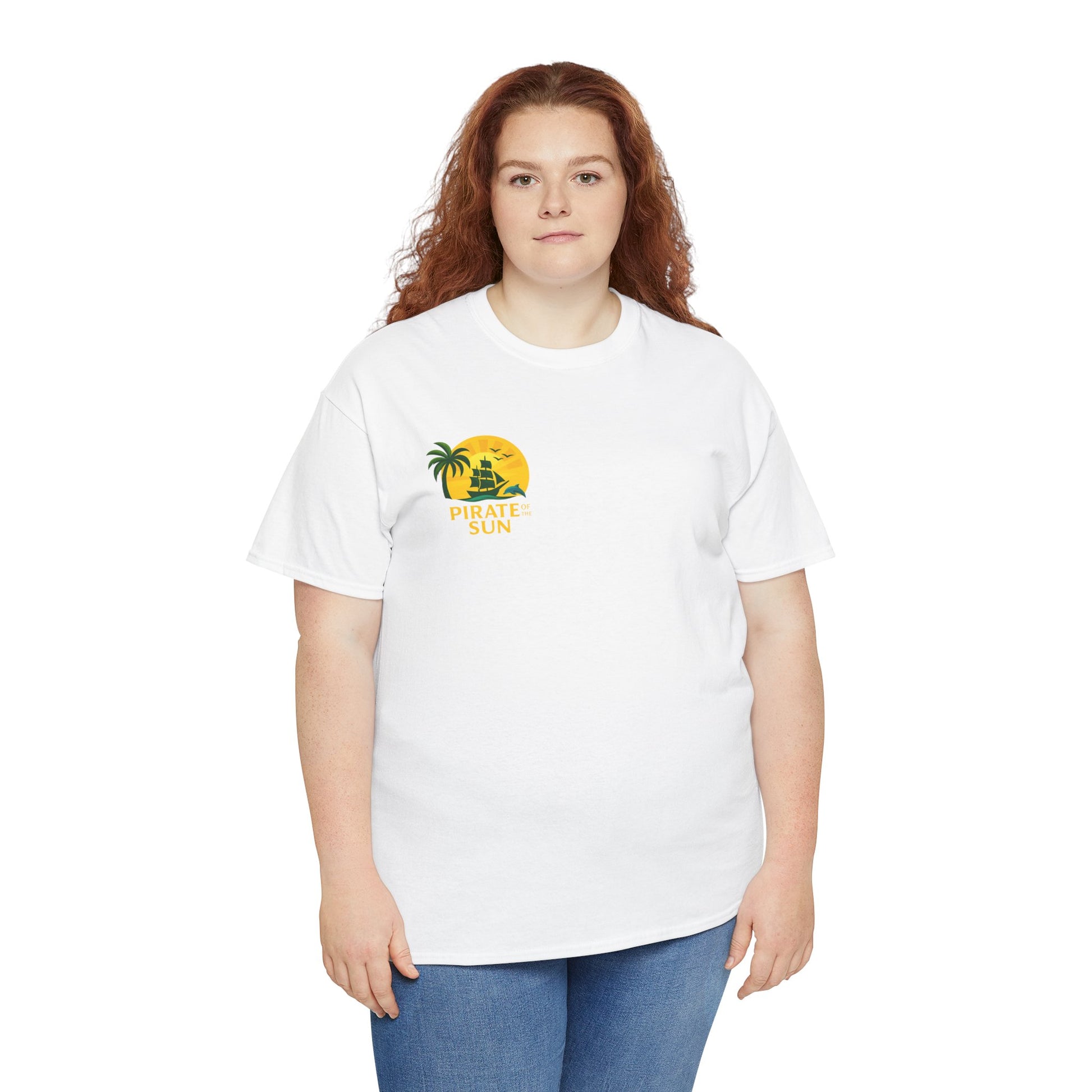 Tropical Pirate Graphic Tee, Summer Vibe Shirt, Beachwear, Gift for Adventure Lovers, Casual Wear