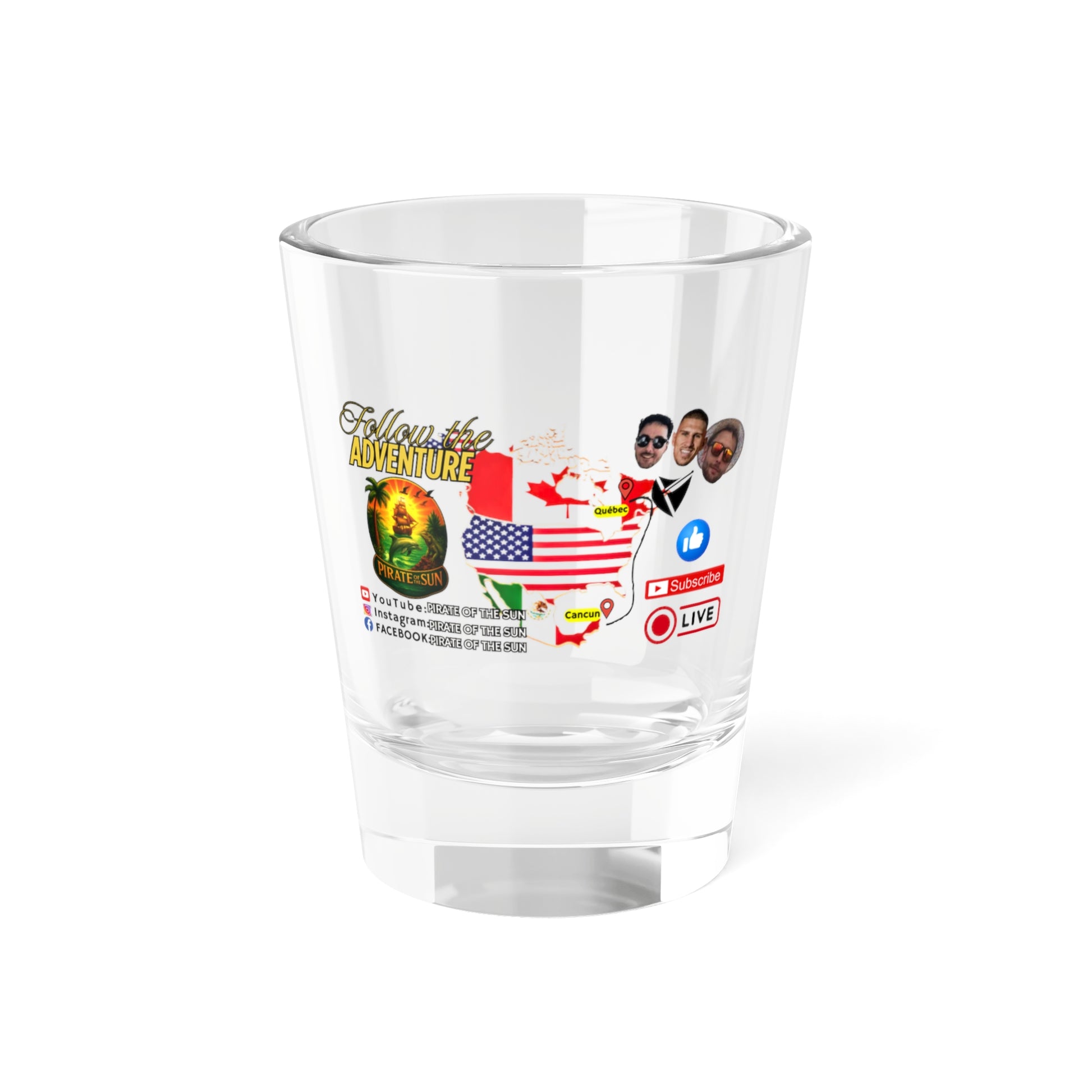 Adventure Shot Glass - Passport to Fun, Travel Lovers Gift, Party Favor, Celebration Toast, Unique Barware