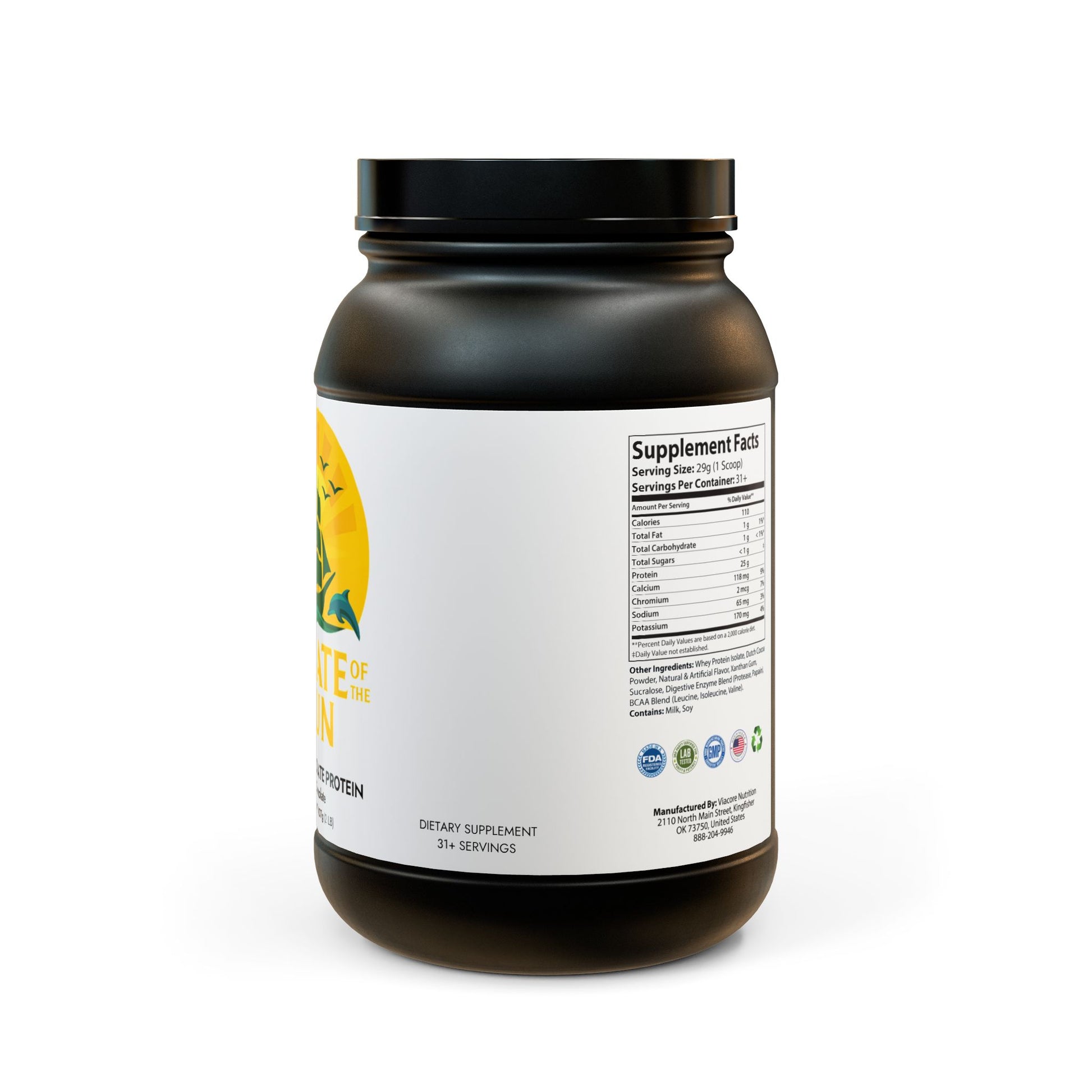 Whey Isolate Protein Supplement (907g, 2lb)