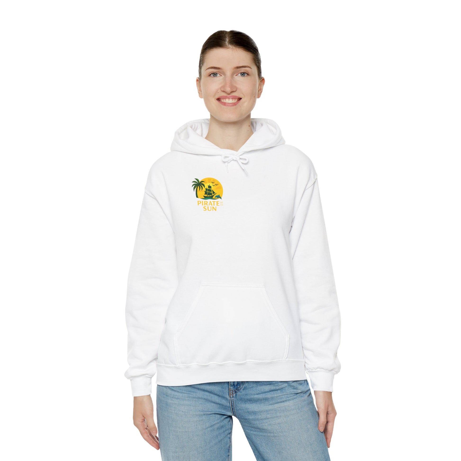 Tropical Pirate Hoodie - Adventure Ready Swimwear Gift, Summer Travel Apparel, Beach Party Fashion, Ocean Themed Sweatshirt