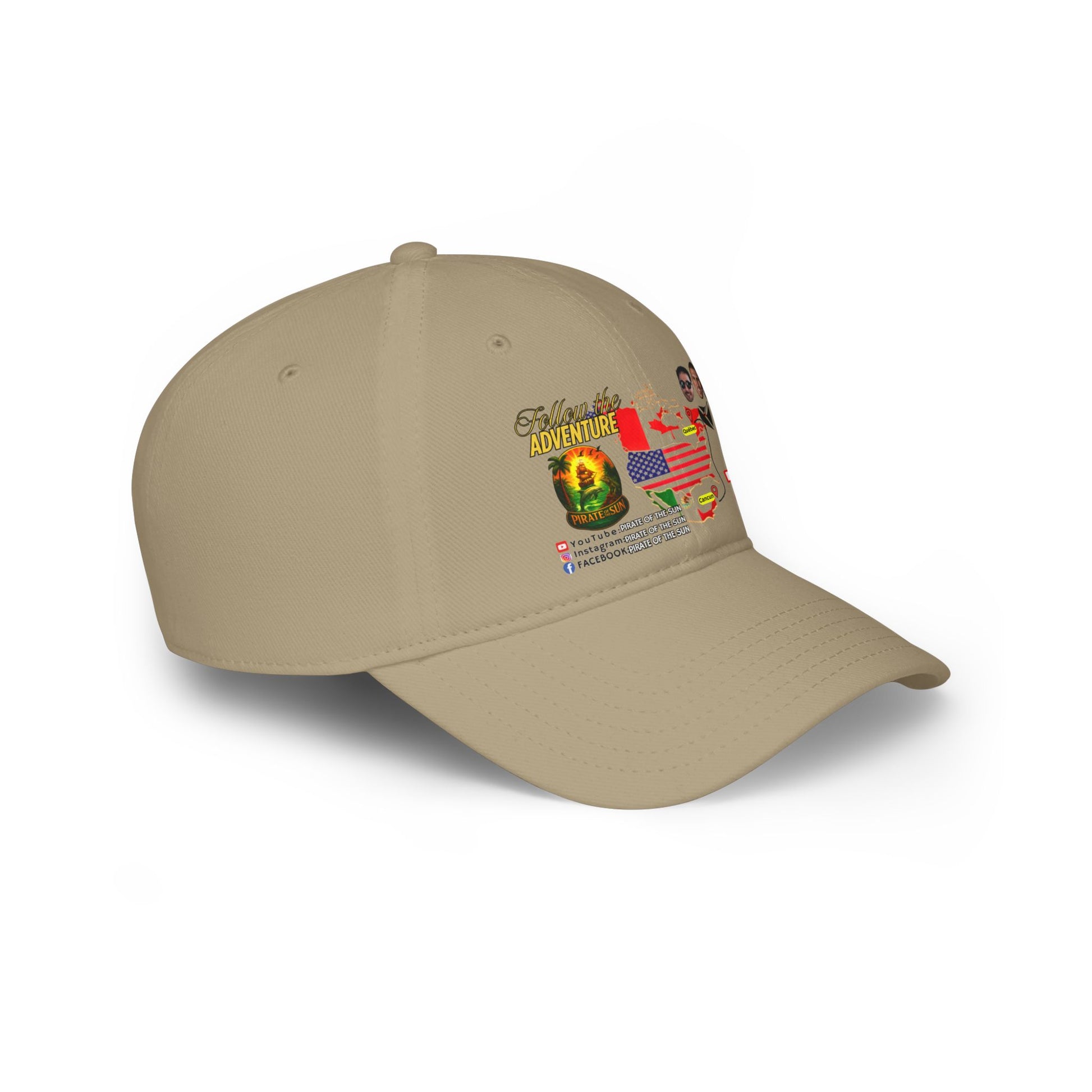 Adventure-Themed Low Profile Baseball Cap, Casual Cap, Travel Hat, Unisex Cap, Trendy Baseball Hat, Gift for Adventurers