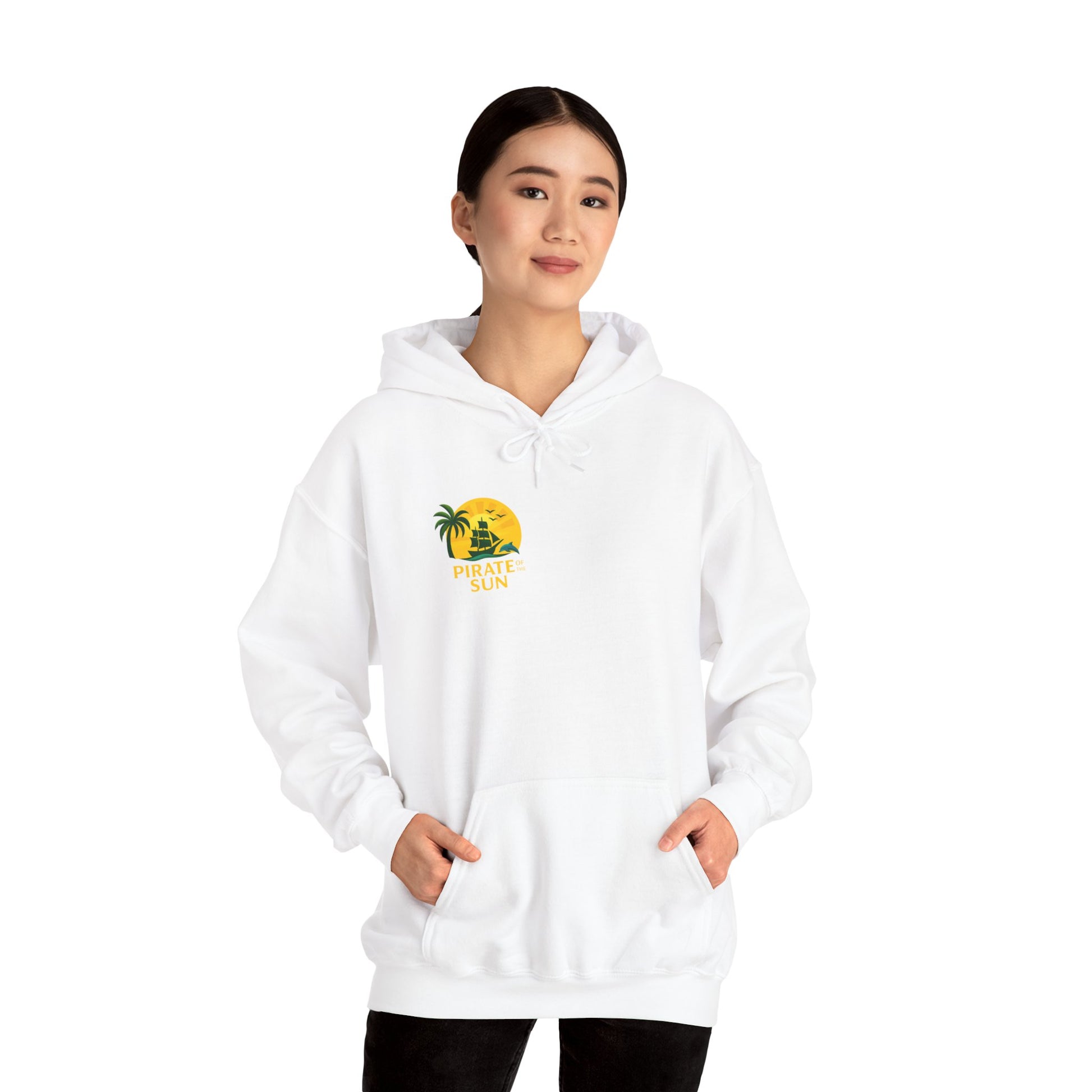Tropical Pirate Hoodie - Adventure Ready Swimwear Gift, Summer Travel Apparel, Beach Party Fashion, Ocean Themed Sweatshirt