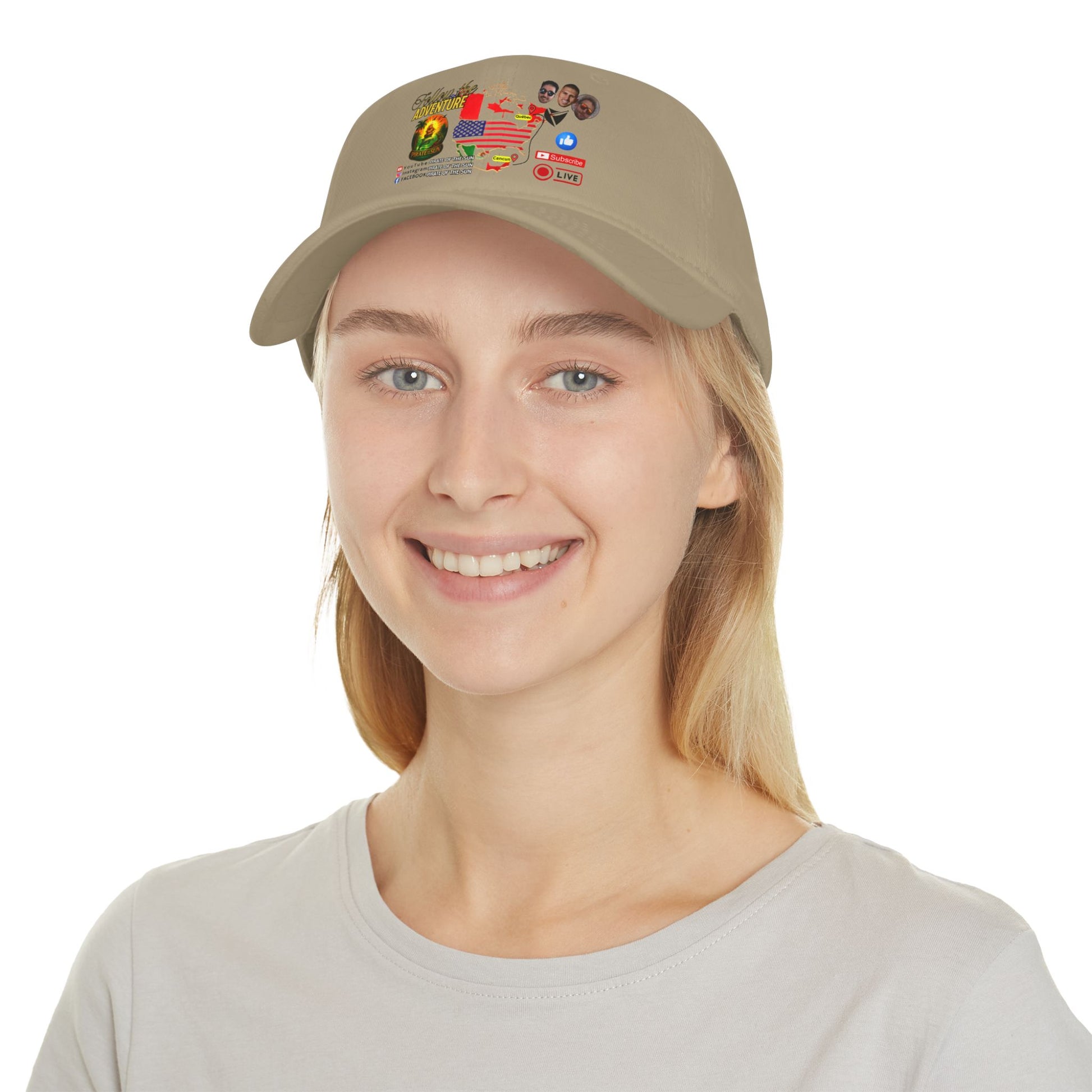 Adventure-Themed Low Profile Baseball Cap, Casual Cap, Travel Hat, Unisex Cap, Trendy Baseball Hat, Gift for Adventurers