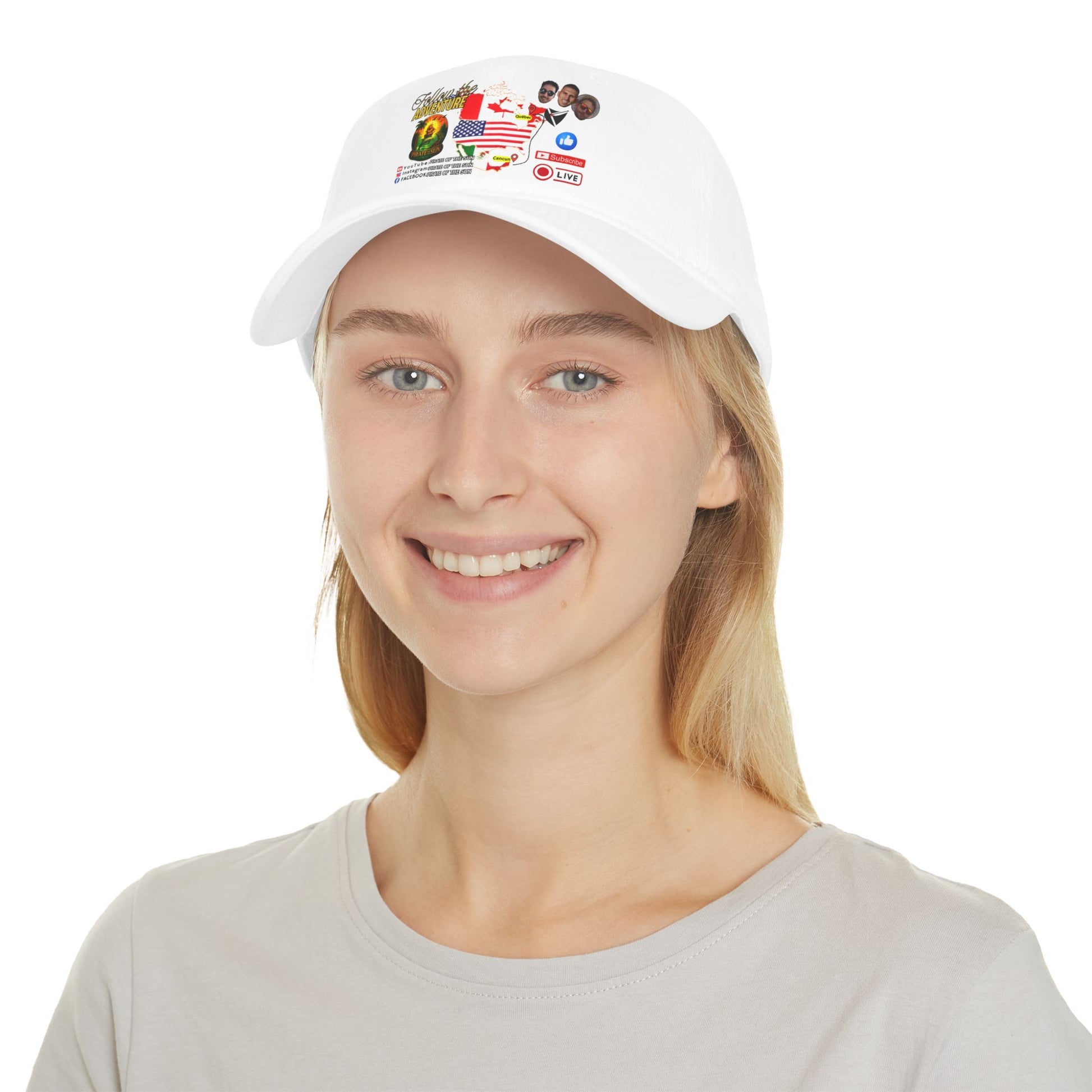 Adventure-Themed Low Profile Baseball Cap, Casual Cap, Travel Hat, Unisex Cap, Trendy Baseball Hat, Gift for Adventurers
