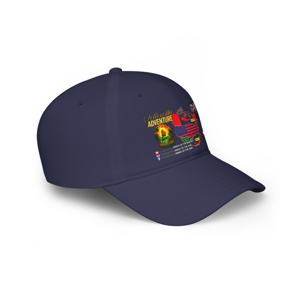 Adventure-Themed Low Profile Baseball Cap, Casual Cap, Travel Hat, Unisex Cap, Trendy Baseball Hat, Gift for Adventurers