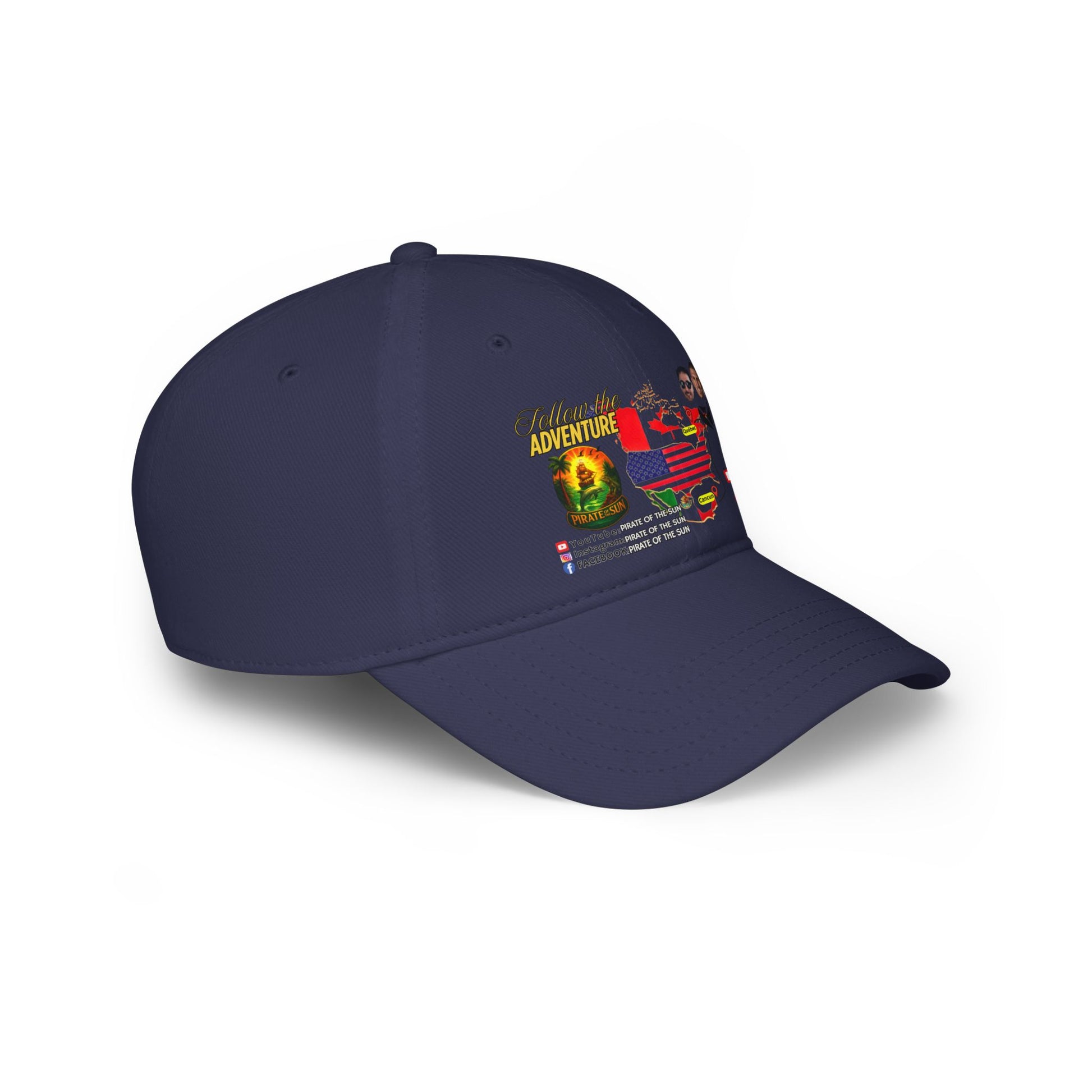 Adventure-Themed Low Profile Baseball Cap, Casual Cap, Travel Hat, Unisex Cap, Trendy Baseball Hat, Gift for Adventurers
