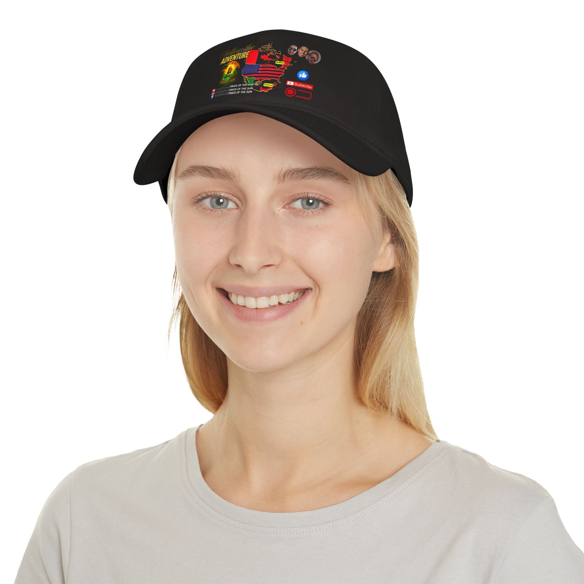 Adventure-Themed Low Profile Baseball Cap, Casual Cap, Travel Hat, Unisex Cap, Trendy Baseball Hat, Gift for Adventurers