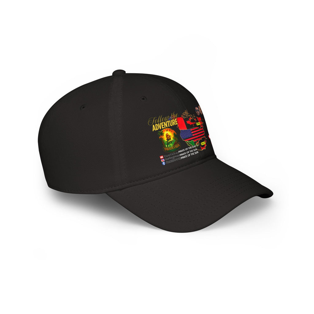 Adventure-Themed Low Profile Baseball Cap, Casual Cap, Travel Hat, Unisex Cap, Trendy Baseball Hat, Gift for Adventurers