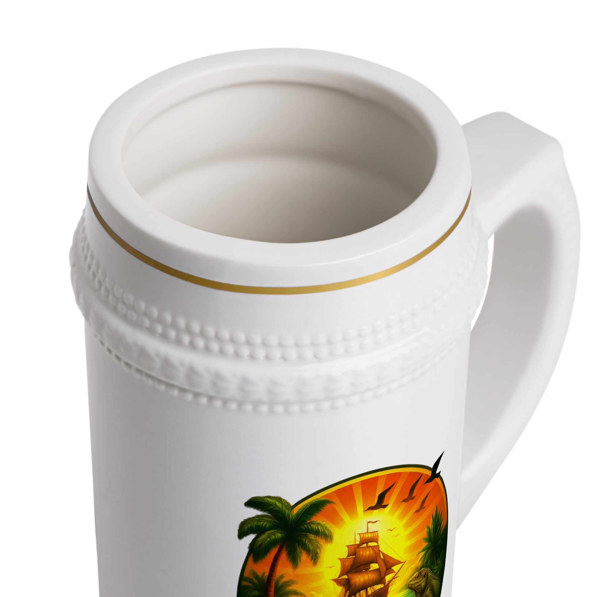 Pirate-Themed Stein Mug | Fun Gift for Treasure Hunters, Perfect for Parties, Holidays, or Collectors
