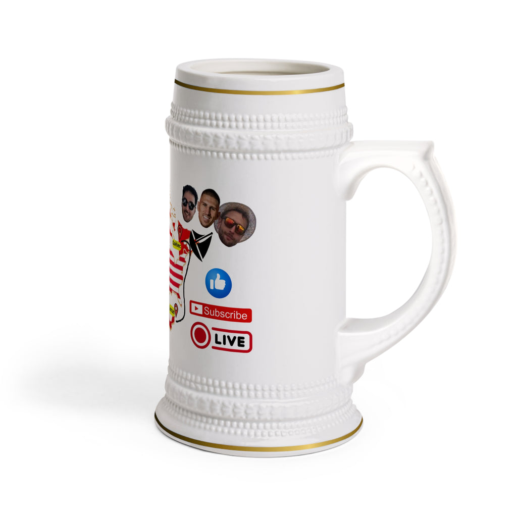 Adventure Stein Mug - Perfect for Travel Lovers, Gift for Explorers, Beer Mug, Travel Souvenir, Follow the Adventure