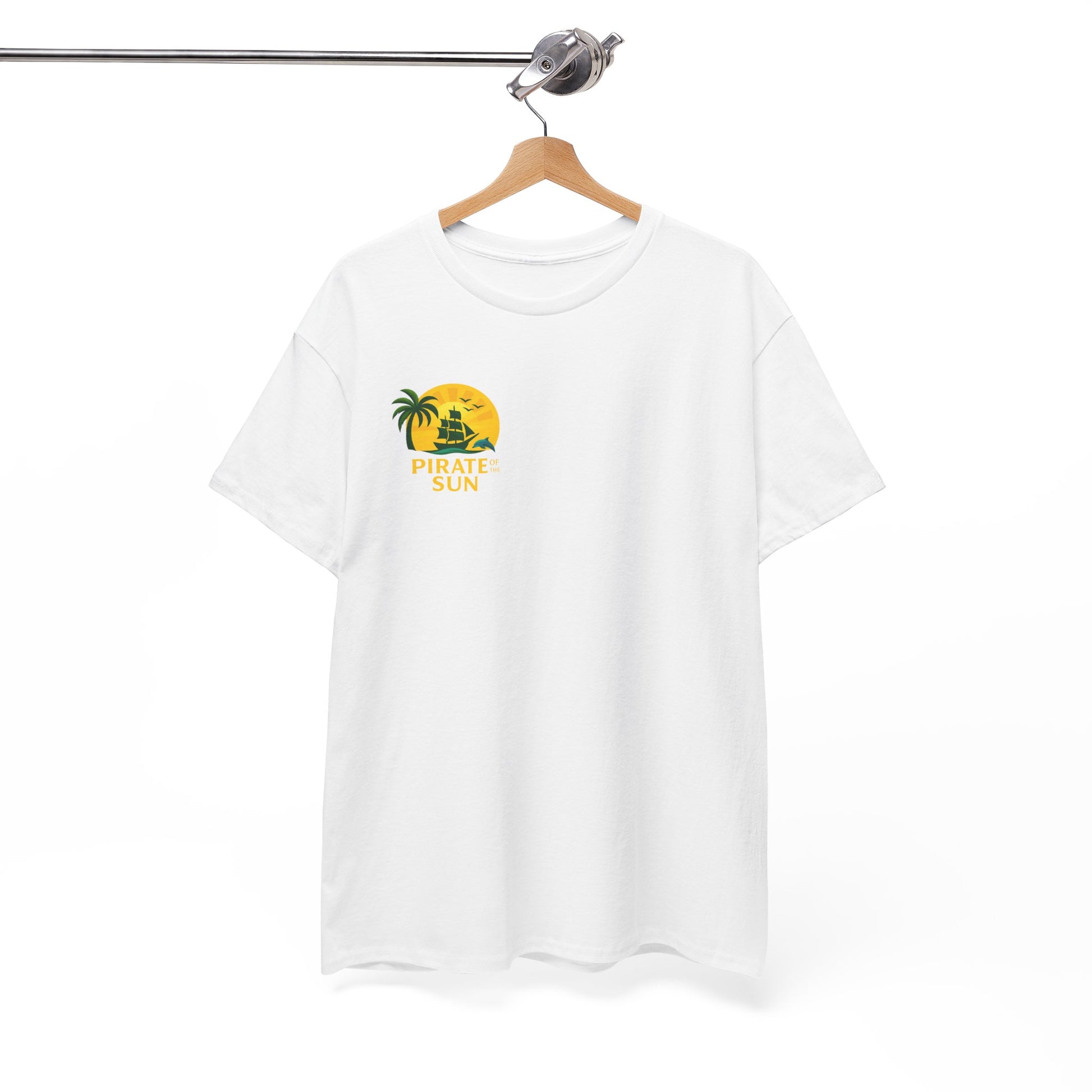Tropical Pirate Graphic Tee, Summer Vibe Shirt, Beachwear, Gift for Adventure Lovers, Casual Wear