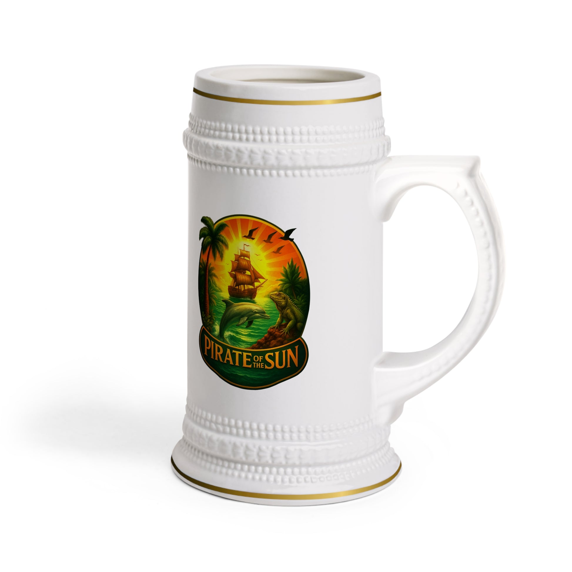 Pirate-Themed Stein Mug | Fun Gift for Treasure Hunters, Perfect for Parties, Holidays, or Collectors