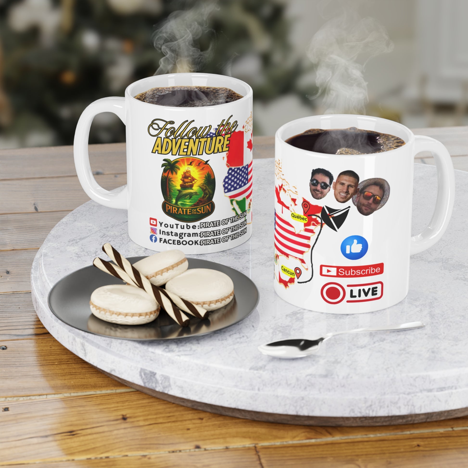 Colorful Adventure Ceramic Mug - Travel Lovers Gift, Coffee Lover Mug, Fun Souvenir Cup, Unique Drinkware for Any Occasion