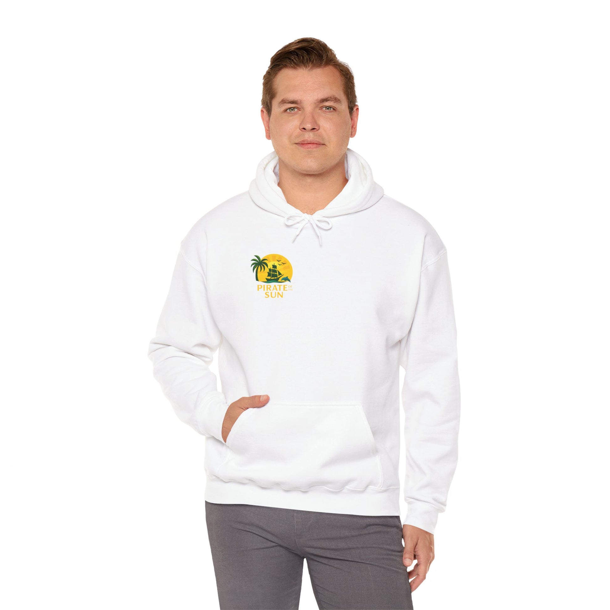 Tropical Pirate Hoodie - Adventure Ready Swimwear Gift, Summer Travel Apparel, Beach Party Fashion, Ocean Themed Sweatshirt